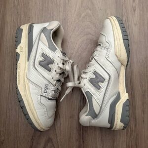 Aime Leon Dore New Balance Men's 550 Cream and Gray Sneakers Men’s US Size 5